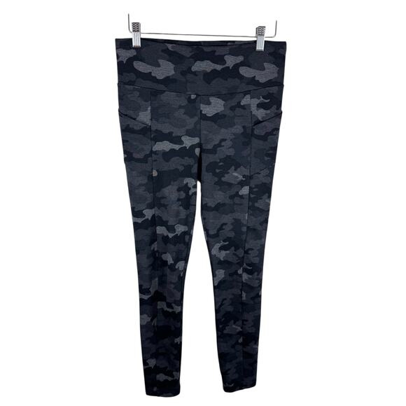 CAbi ATC Camo Gray High Rise Compression Skinny Ankle Fit Leggings Size S - Picture 2 of 7